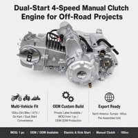 Moteur de moto complet 150cc refroidi par air, démarrage électrique et à manivelle, embrayage – Fourniture en gros pour fabricants