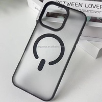 Matte Doorschijnende Magnetische Telefoon Case Voor Iphones 15 Pro Max Zakje Candy Gekleurde Acryl Hard Shell Voor Iphone 16 Pro Max