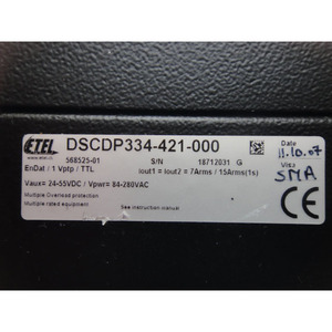 Controlador de Posición ETEL DSCDP334-421-000, Controlador de Equipos Eléctricos DSCDP334-421-000, Controlador de Posición ETEL - Product Image 3
