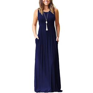 Nuevo Vestido Maxi de Verano para Mujer Elegante y Ajustado con Estampado Floral Sexy Personalizado de <span class=keywords><strong>Material</strong></span> Tejido Transpirable para Ocasiones Casuales o de Gala - Product Image 6