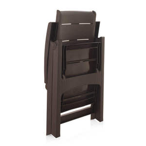 Poltrona Reclinabile in Legno (Confezione da 2) Sedia da Giardino Pieghevole ad Alto Comfort e Resistente ai Raggi UV, Arredo da Esterno in Polipropilene - Product Image 5