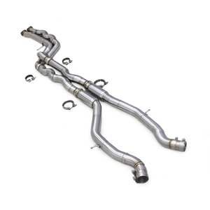 OEM 2,75 pulgadas igual longitud tubo medio 2014-2019 para BMW M3/M4 F80 F82 F83 S55 3,0 T resonador de pulido de acero inoxidable - Product Image 1