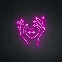 Vente directe d'usine Sexy Logo Neon Sign Acrylique Personnalisé Home Room Decor Lips Led Neon Sign