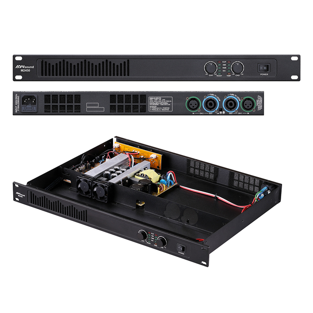 Factory Whole M2450 2 Channel 400W Small Power Amplifier for Home Use KTV Meeting