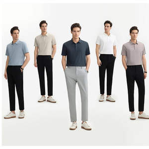 Men's Polyester Polo Shirt Thin Quick Dry Summer Knitted With Label With Tags - Product Image 1