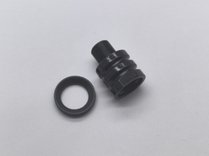Convertisseur en acier usiné CNC <span class=keywords><strong>de</strong></span> précision pour la modification des systèmes d'échappement, joint fileté <span class=keywords><strong>de</strong></span> 5/8 po ID à 1/2 po OD - Product Image 6