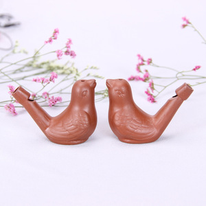 Silbatos de agua vintage con forma de pájaro, Ocarina de arcilla, Canto de pajarito, Chirridos de cerámica, Juguetes para la hora del baño de niños, Venta al por mayor - Product Image 4