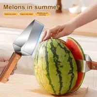 Draagbare Roestvrijstalen Watermeloen Snijmachine Artefact Mes Corer Voor Fruit & Groente Watermeloen Clip Tool