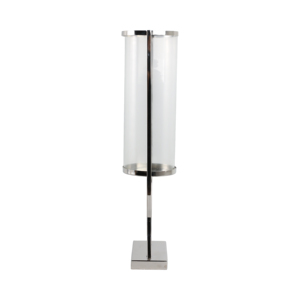 Contemporary Metal And <b>Glass</b> Hurricane Candle Holder Elegant Pillar <b>Candlestick</b> Table Centerpiece Decorative - Product Image 3