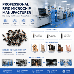 Microchip RFID iniettabile FDX-B 134.2kHz 2.12x12mm per l'identificazione di animali domestici, pesci e bestiame - Product Image 6