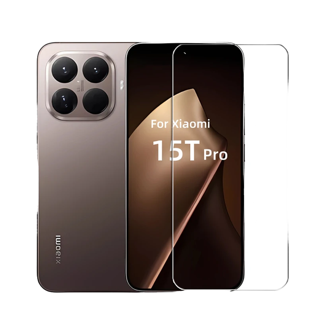 Premium Grade AAA Ultra-Thin Tempered Glass 2.5D Anti-Shock 9H Hard Screen Protector for 15T Pro/14T/13T/12T/11T