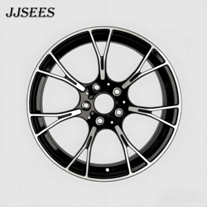 JJSEES Llanta de coche de pasajeros escalonada de 18, 19, 20 pulgadas, con acabado negro mecanizado, 5X112 5X120, para <span class=keywords><strong>BMW</strong></span> M2 M3 M4 F10 F25 F30 E36 - Product Image 6