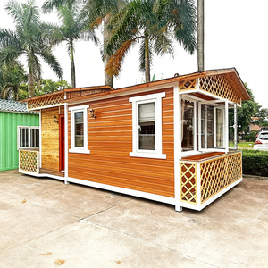 Nhà ở container lắp ghép cấu trúc thép phong cách retro tùy chỉnh cho biệt thự ngoài trời, nhà kho vườn riêng, khu cắm trại bãi biển - Product Image 4