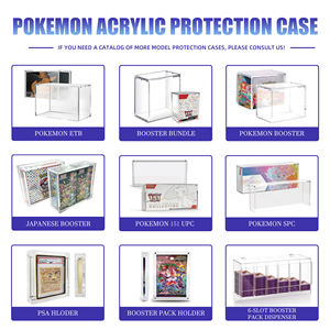 Boîte de présentation en acrylique transparente, directement de l'usine, avec couvercle carré en acrylique, boîte de rangement TCG en acrylique pour collectionneur de cartes - Product Image 4