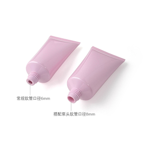 Tubo de 50 ml con Bomba Airless Rosa para Cuidado de la Piel, Belleza y Cuidado Personal, Tubo Cosmético de PE, Tubo Exprimible para Limpiador Facial - Product Image 2