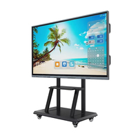 Pantalla Táctil de Cristal Líquido para Interiores de 55, 65, 75, 86 y 98 Pulgadas, Panel Interactivo 4K; Pizarra Digital Interactiva de Doble Sistema y 20 Puntos Táctiles
