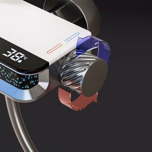 Juego de Ducha con Indicador de Temperatura Inteligente con Pantalla LED, Efecto Cielo Estrellado, Ahorro de Agua, Moderno, Pulido, con Masaje de Lluvia - Product Image 2