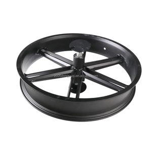 电动自行车雪地车配件20英寸宽胎20x4.0一体式镁合金前轮带轴 - Product Image 5