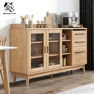Mueble de comedor de madera de diseño moderno, aparador, gabinete de cocina, de fábrica original, bajo costo, personalizado, gran stock listo para enviar. - Product Image 5