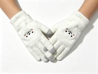 Gants en tricot jacquard douillets pour enfants, doux, moelleux, chauds, adorables pour les tout-petits, garçons et filles, sports de plein air, jeux dans la neige