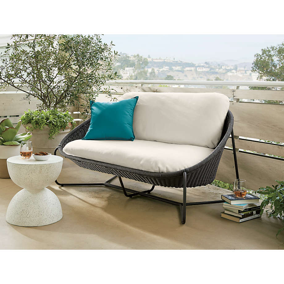Patio furniture sofa design daybed rattan cup style sunbed