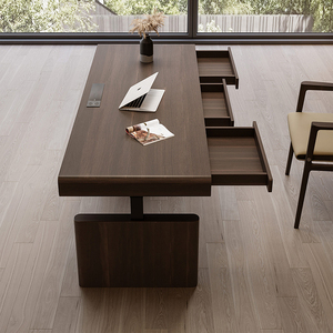 Scrivania da Ufficio in Legno Massello dal <span class=keywords><strong>Design</strong></span> Moderno, Scrivania Regolabile in Altezza di Lusso, Scrivania Ergonomica di Alta Gamma Personalizzabile per Casa/Ufficio - Product Image 5