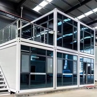 Bâtiment préfabriqué en conteneur pour hôtel, bureau, salle de classe scolaire, salle de réunion portable, anti-corrosion, économique, isolation thermique