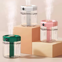 Humidificateur silencieux à affichage numérique USB de 2 litres, désinfection, veilleuse, trois modes de pulvérisation, femmes enceintes, bureaux, foyers, hôtels