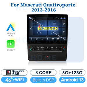 Autoradio multimédia Carplay <span class=keywords><strong>Auto</strong></span> 10.26 pouces pour Maserati Quattroporte 2004-2020 Qualcomm 665 Android 13 8 cœurs GPS Navigation DSP - Product Image 4