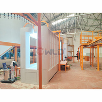 Ligne de peinture en poudre automatique WLD-C, ligne de pulvérisation électrostatique continue pour tôles métalliques