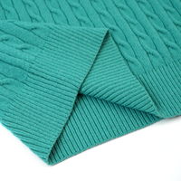 AiNear Vente en gros de logo personnalisé Design Oem & Odm manches longues col haut vert avec boutons pour hommes pulls en laine tricotés