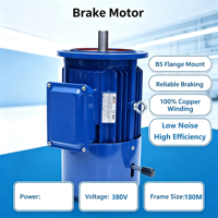 Moteur de frein asynchrone haute efficacité YEJ 380V 7.5KW 11KW 15KW 18.5KW 22KW 30KW à enroulement en cuivre pour courant alternatif