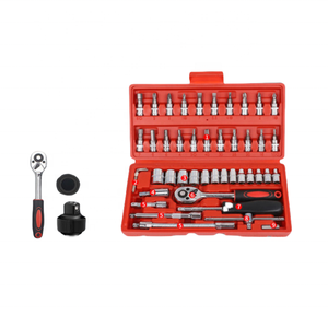 Juego de 46 Llaves de Trinquete de 1/4, Acero al Cromo Vanadio, Llaves de Trinquete Rápidas, Herramientas de Reparación de Automóviles - Product Image 2