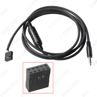 Câble audio avec prise jack mâle 3,5 mm AUX-IN pour BMW Série 3 E46, rallonge pour autoradio CD, adaptateur de câble AUX