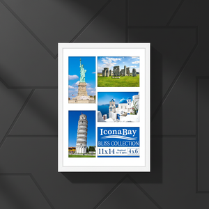 Customized 4X6 5X7 8X10 A4 A3 Black Table Wall Hanging <b>Plastic</b> Mdf Wooden Picture Photo <b>Frame</b> For Home Decorative - Product Image 1