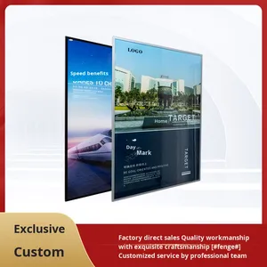 Nhà Sản Xuất Tùy Chỉnh Siêu Mỏng Sáng Tempered Glass Ánh Sáng Hộp Treo Tường <span class=keywords><strong>LED</strong></span> Hộp Đèn Cho Quảng Cáo - Product Image 3