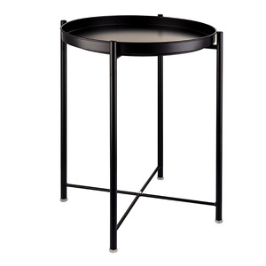 Mesa lateral nórdica para sofá, bandeja para balcón, café dorado, pequeño, de Metal, redonda, moderna, para sala de estar y dormitorio - Product Image 3
