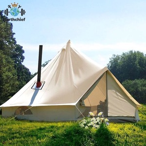 Luxury Canvas Resort <strong>Glamping</strong> 4 Season African Tipi Safari Tent Stretch Lodge <strong>Lux</strong> <strong>Glamping</strong> Tent With Stove for Sale - Product Image 1