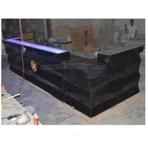 coffin bar design black restaurant reception nigh club wine bar counter