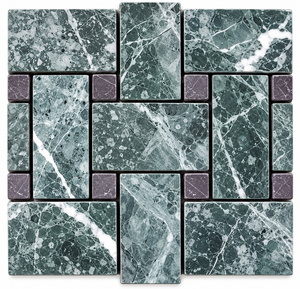 Green Marble <b>Mosaic</b> <b>Tile</b> 12x12 Polished Contemporary Waterproof Bathroom Floor <b>Tile</b> Dolomite Stone - Product Image 4