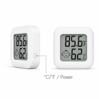 Termometer Higrometer Digital Mini, Sensor Suhu dan Kelembapan Nirkabel dengan Layar LCD untuk Rumah, Kamar, Kantor