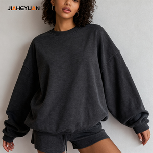 Conjunto Deportivo de 2 Piezas para Mujer de Alta Calidad, Sudadera de Algodón Orgánico Personalizada al por Mayor, Conjuntos Cortos de Verano para Mujer - Product Image 5