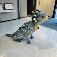 Robot chien animatronique IA Ankylosaurus - Construction métallique - Jouet de divertissement public pour centres commerciaux et aéroports