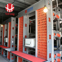 Système automatique de cages en couches haute densité de type H à 5 niveaux pour 50 000 oiseaux, équipement d'élevage avicole commercial, directement de l'usine