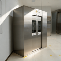 Douche d'air à induction intelligente en acier inoxydable haute efficacité pour salle blanche, personnalisée pour abattoir de viande