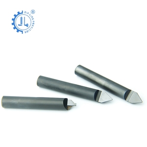 CNC 석재 조각 비트 대리석 석재 라우터 CNC 비트 물 구멍이있는 PCD 석재 조각 커터 - Product Image 4