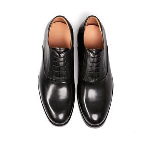 Chaussures habillées pour hommes, nouveaux styles, en cuir véritable, à lacets, bout pointu, antidérapantes, décontractées, formelles, pour le travail et le bureau - Product Image 3