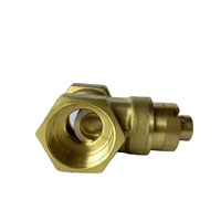 Vanne à opercule en laiton DN15~DN50, manuelle, pour usage industriel, avec clé triangulaire pour compteur d'eau, anti-vol, pour la conservation de l'eau