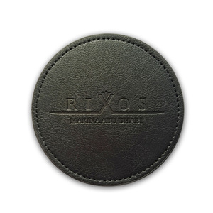 Posavasos Redondo de Cuero PU, Duradero, Aislante del Calor, Promocional, con Logotipo Personalizado - Product Image 2