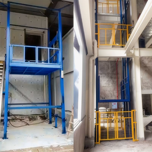 Promotion : Monte-charge électrique hydraulique professionnel <span class=keywords><strong>à</strong></span> double guide pour entrepôt – Élévateur de marchandises efficace - Product Image 3